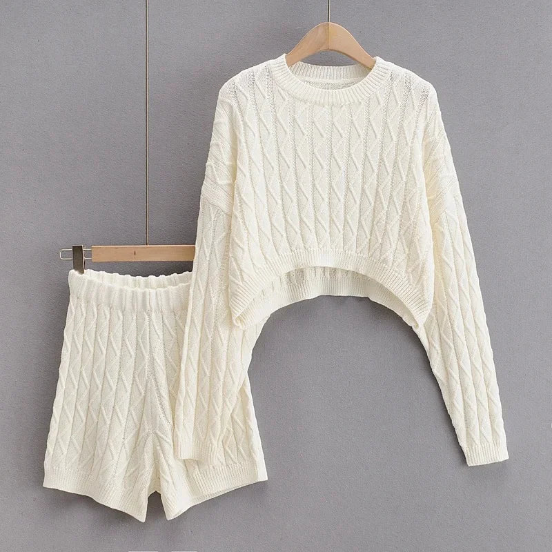 Cozy Knit Two-Piece Sweater Set